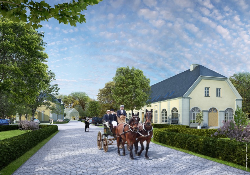 Avenue of access to the object (Architectural design - 2016)